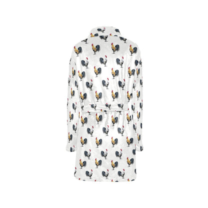 Chicken Pattern Print Design 02 Women's Fleece Robe