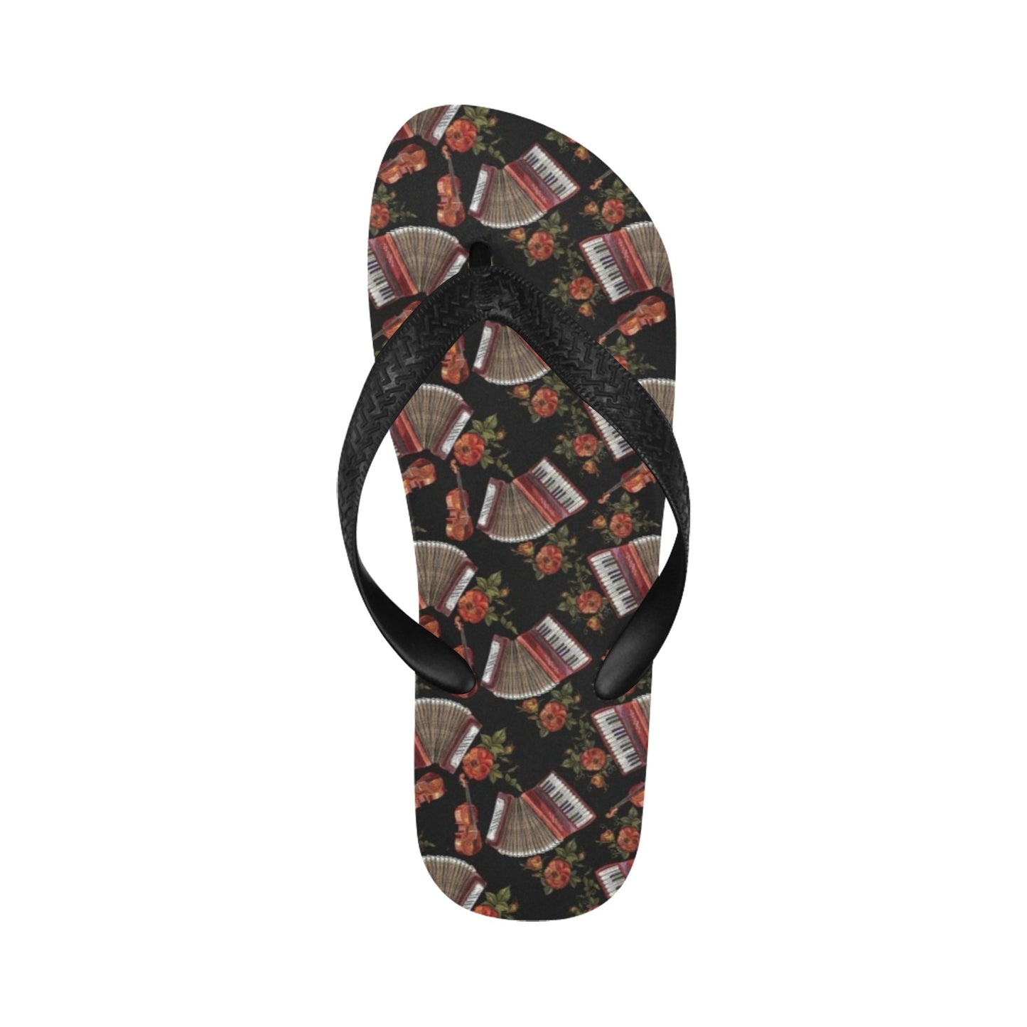 Accordion Print Design LKS403 Flip Flops