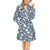 Seashell Print Design LKS306 Women's Fleece Robe