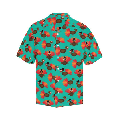 Turkey Print Design LKS402 Men's Men's Hawaiian Shirt