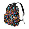 Saxophone Print Design LKS406 Diaper Bag Backpack