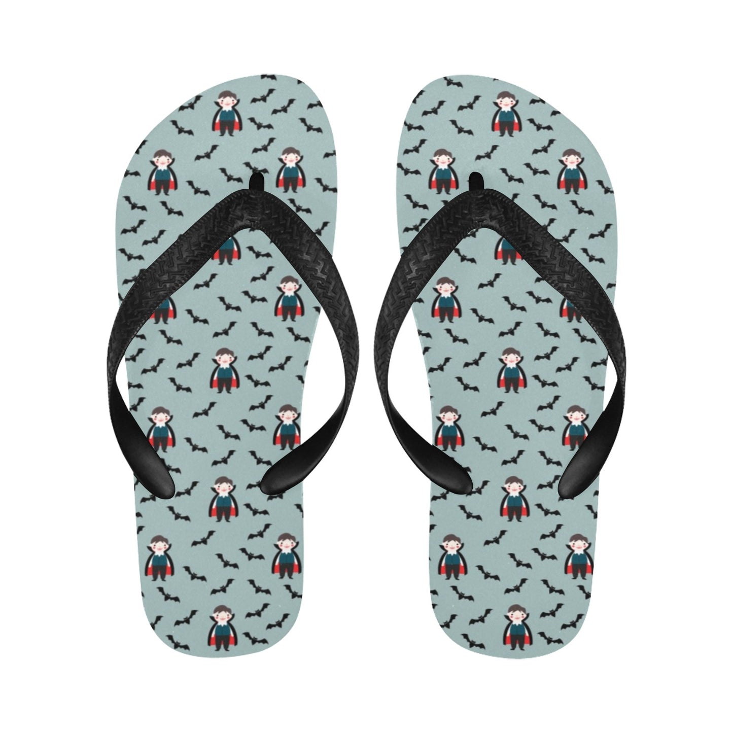 Vampire Print Design LKS304 Flip Flops