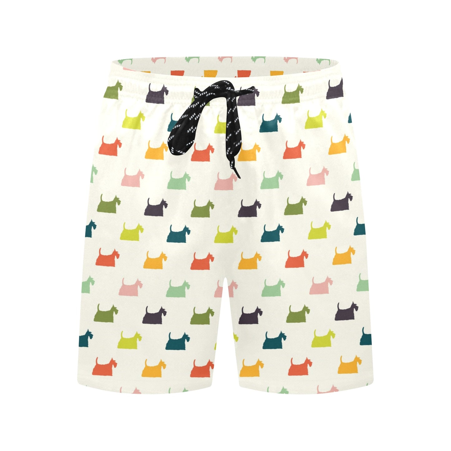 Scottish Terriers Print Design LKS305 Men's Swim Trunks Beach Shorts