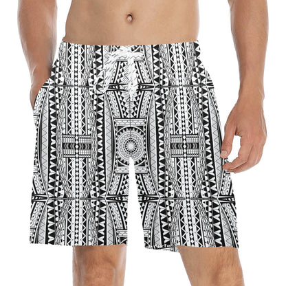 Polynesian Tattoo Design Men's Swim Trunks Beach Shorts