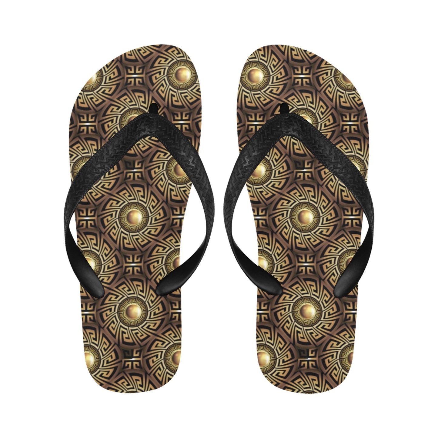 Ancient Greek Print Design LKS3012 Flip Flops