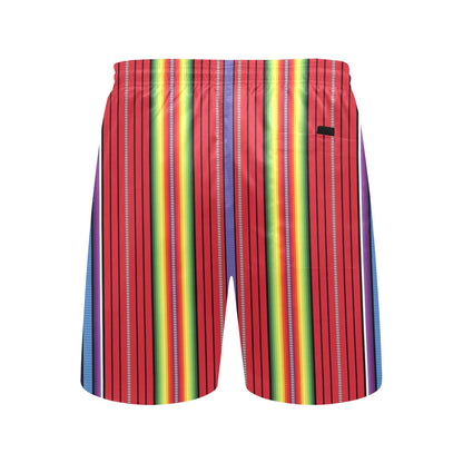 Serape Print Design LKS305 Men's Swim Trunks Beach Shorts