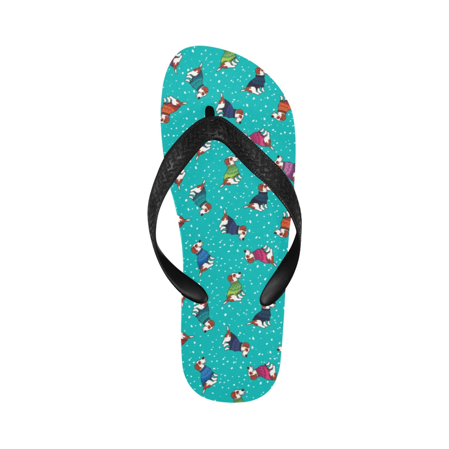 Russell Terriers Print Design LKS309 Flip Flops