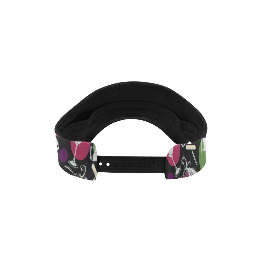 Wine Print Design LKS307 Unisex Sun Visor