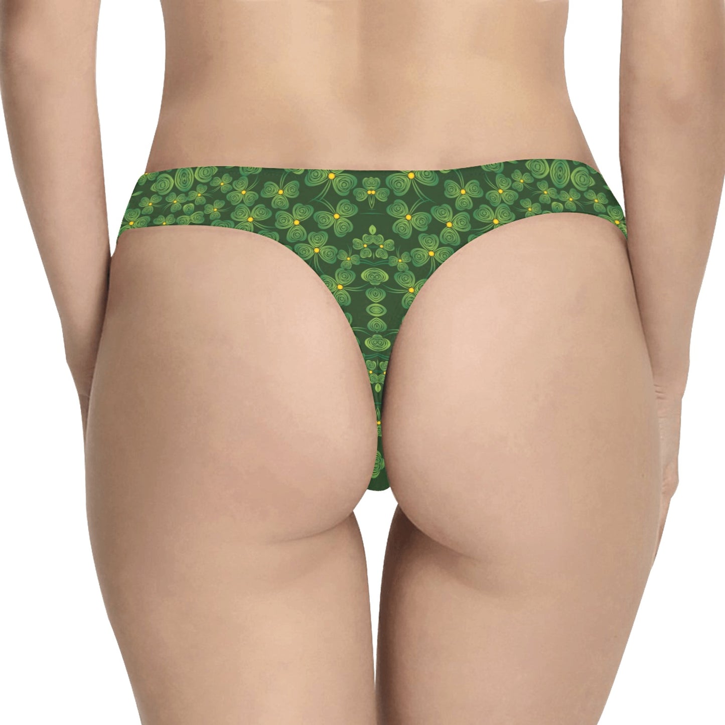Shamrock Pattern Women's Thongs