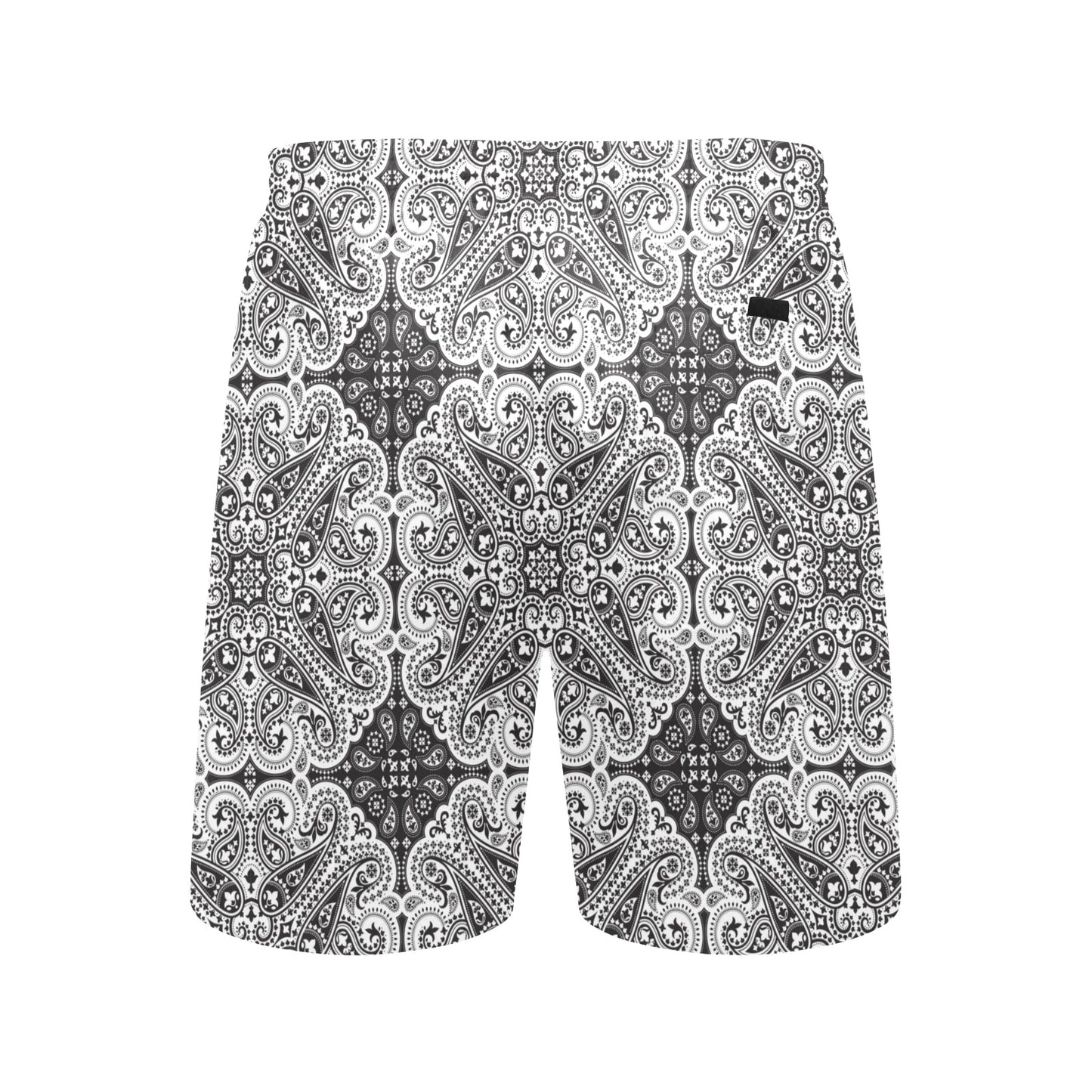 Bandana Print Design LKS309 Men's Swim Trunks Beach Shorts