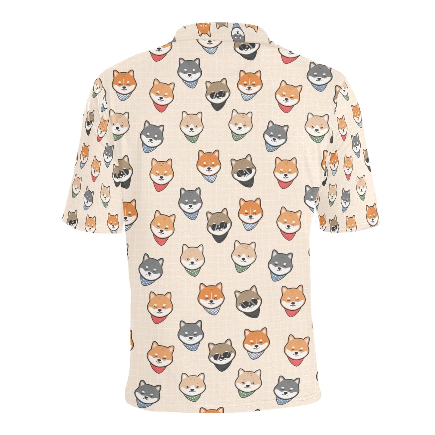 Shiba Inu Print Design LKS3010 Men Polo Shirt