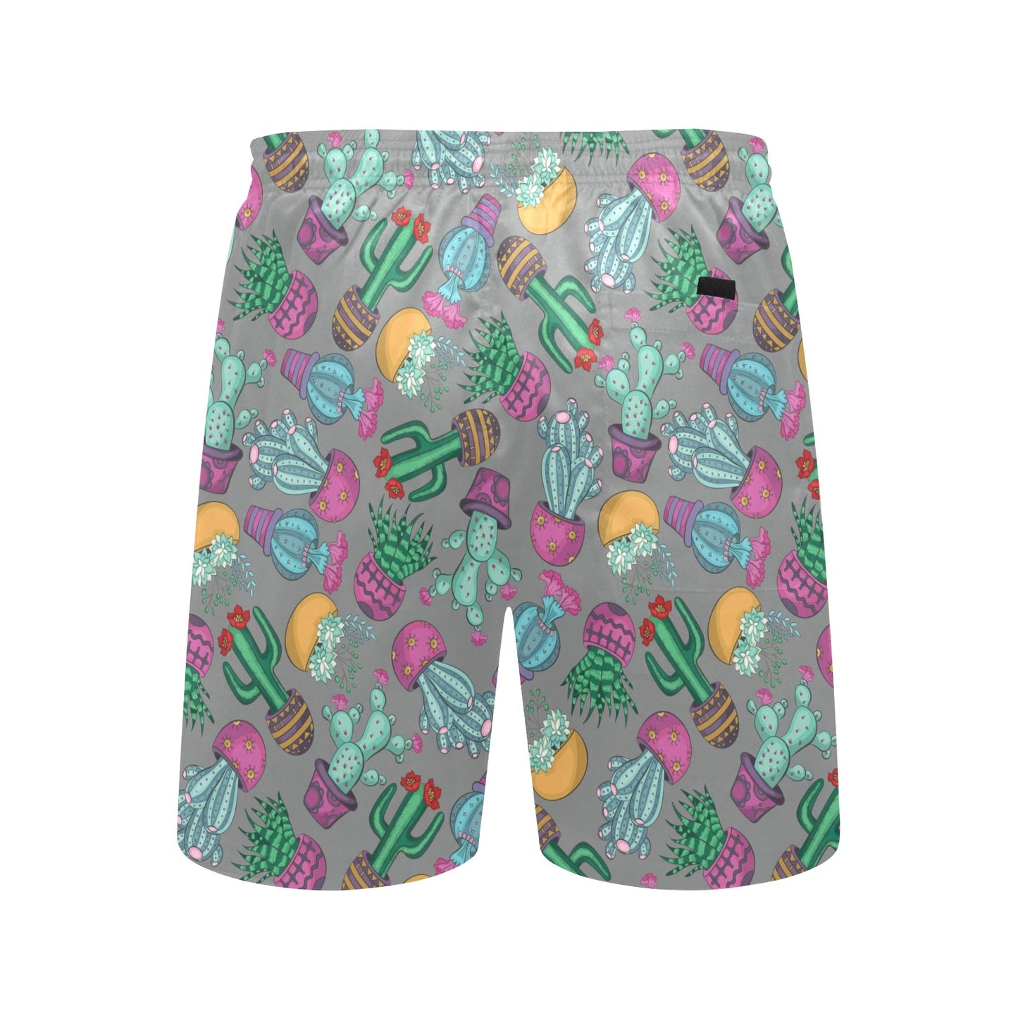 Cactus Colorful Print Pattern Men's Swim Trunks Beach Shorts