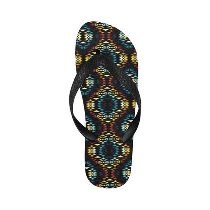 Tribal Pattern Print Design LKS309 Flip Flops