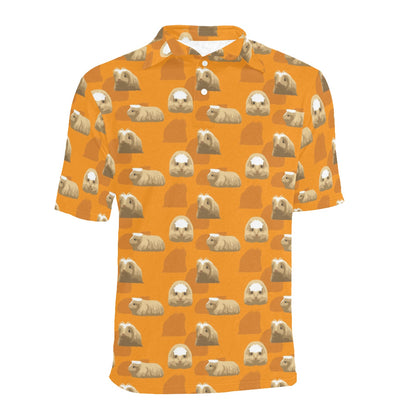 Guinea Pig Print Design LKS403 Men Polo Shirt