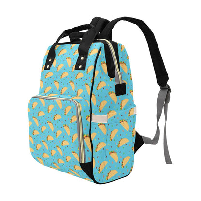 Taco Print Design LKS303 Diaper Bag Backpack