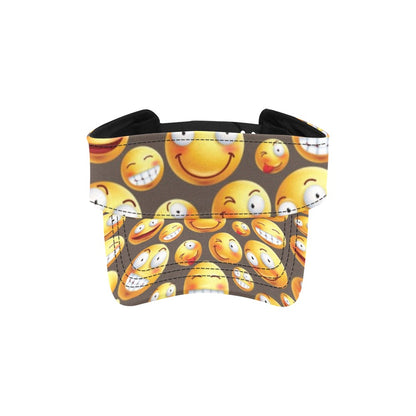 Smiley Face Emoji Print Design LKS303 Unisex Sun Visor