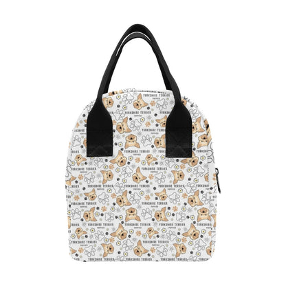 Yorkshire Terriers Print Design LKS308 Insulated Lunch Bag
