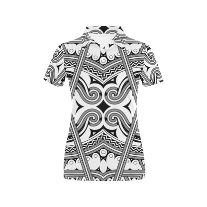 Samoan Pattern Print Design LKS302 Women's Polo Shirt