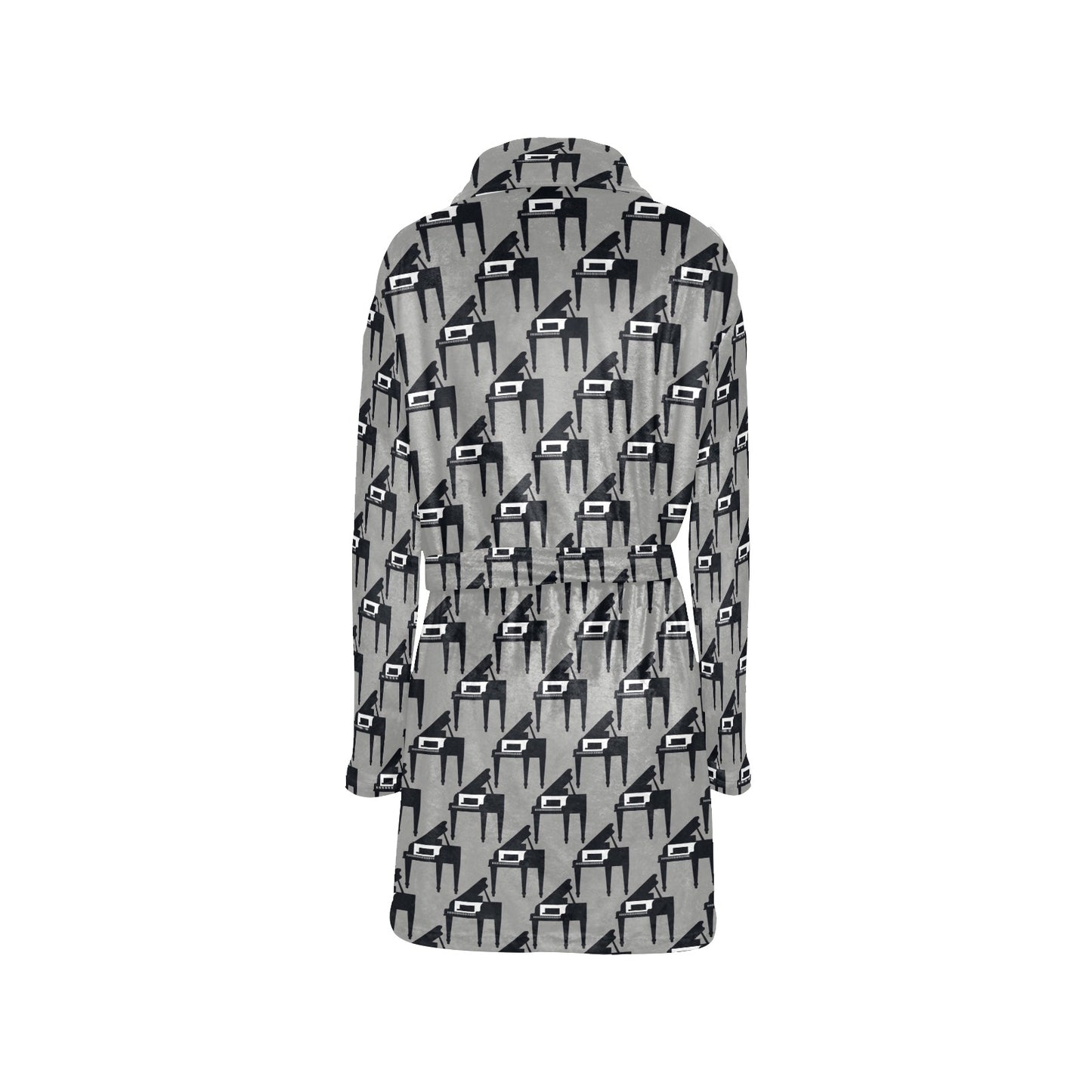 Piano Print Design LKS404 Women's Fleece Robe