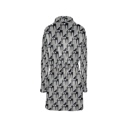 Piano Print Design LKS404 Women's Fleece Robe