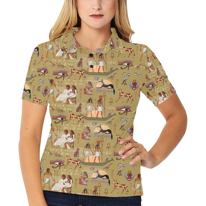 Ancient Greek Classic Pattern Design LKS305 Women's Polo Shirt
