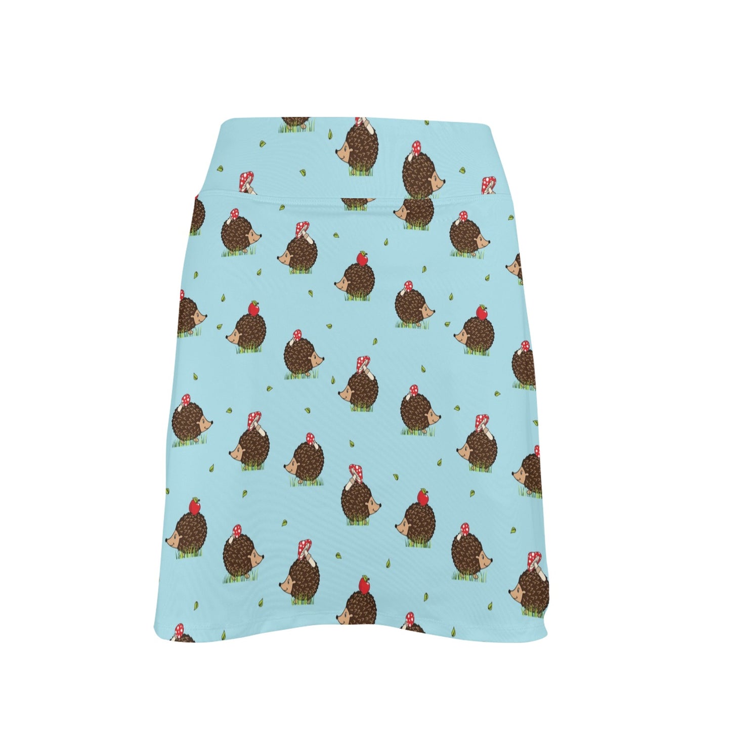 Hedgehog Print Design LKS402 17" Golf & Pickleball Skort with Pockets