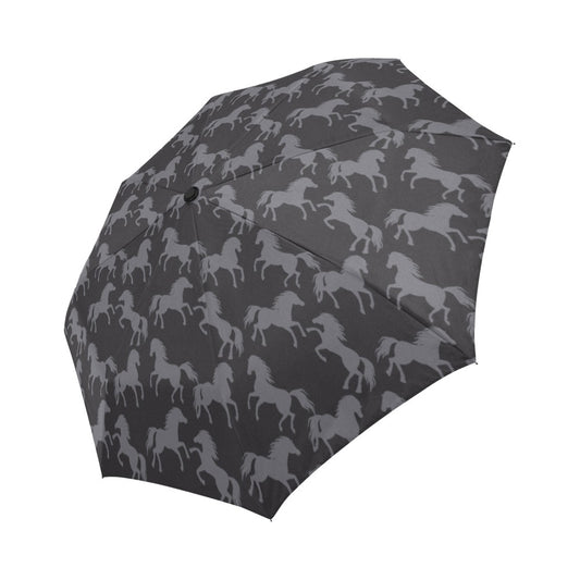 Horse Print Design LKS305 Anti-UV Automatic Umbrella