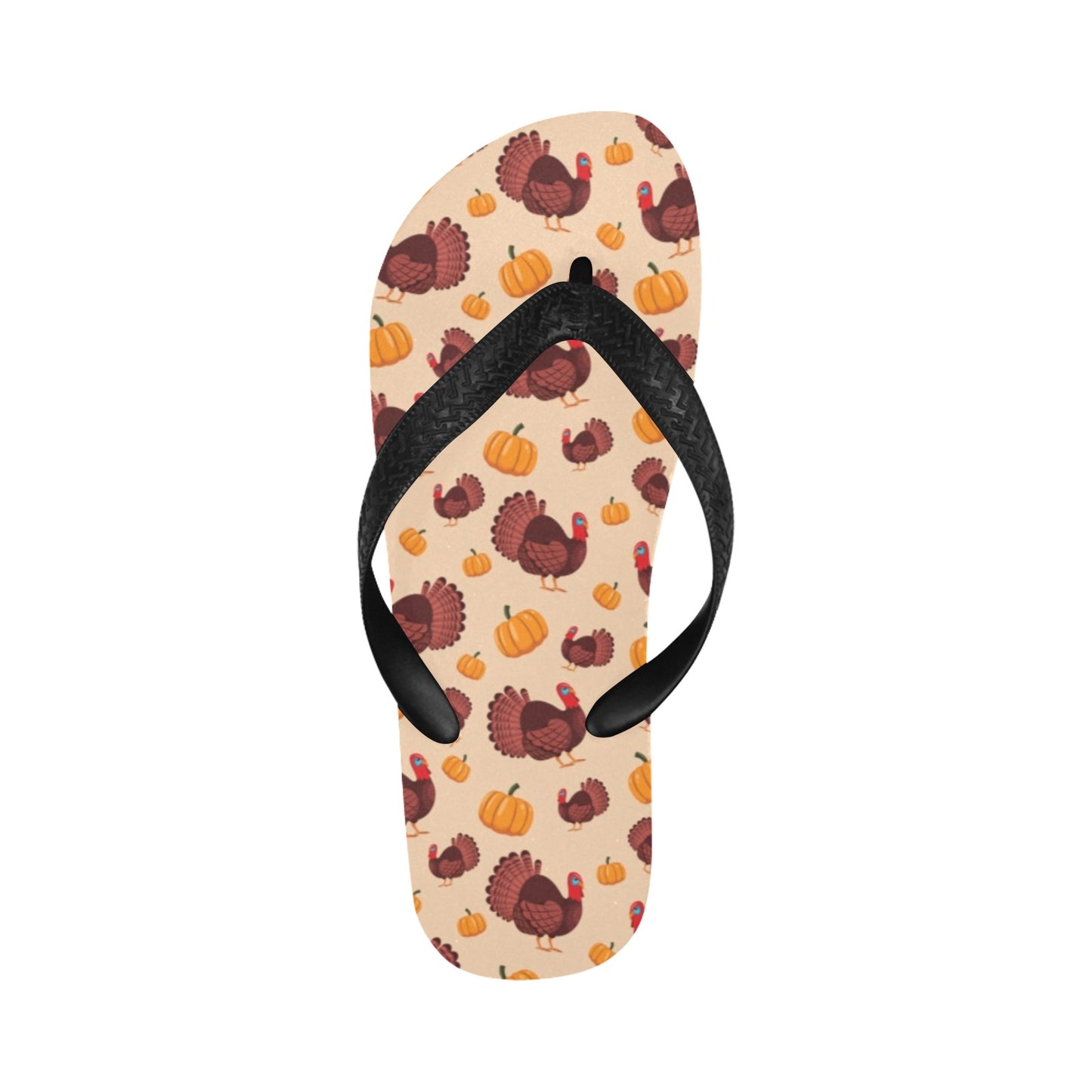 Thanksgiving Print Design LKS308 Flip Flops