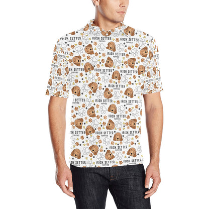 Setters Irish Print Design LKS301 Men Polo Shirt