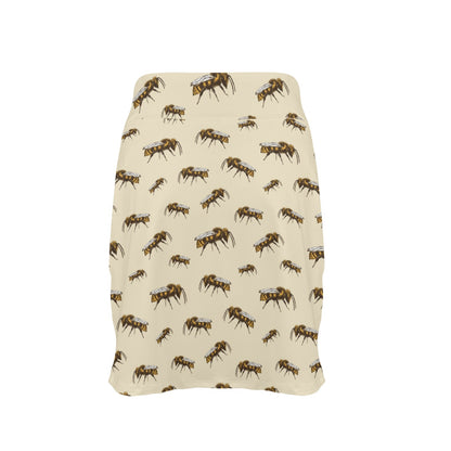 Bee Print Design LKS306 17" Golf & Pickleball Skort with Pockets