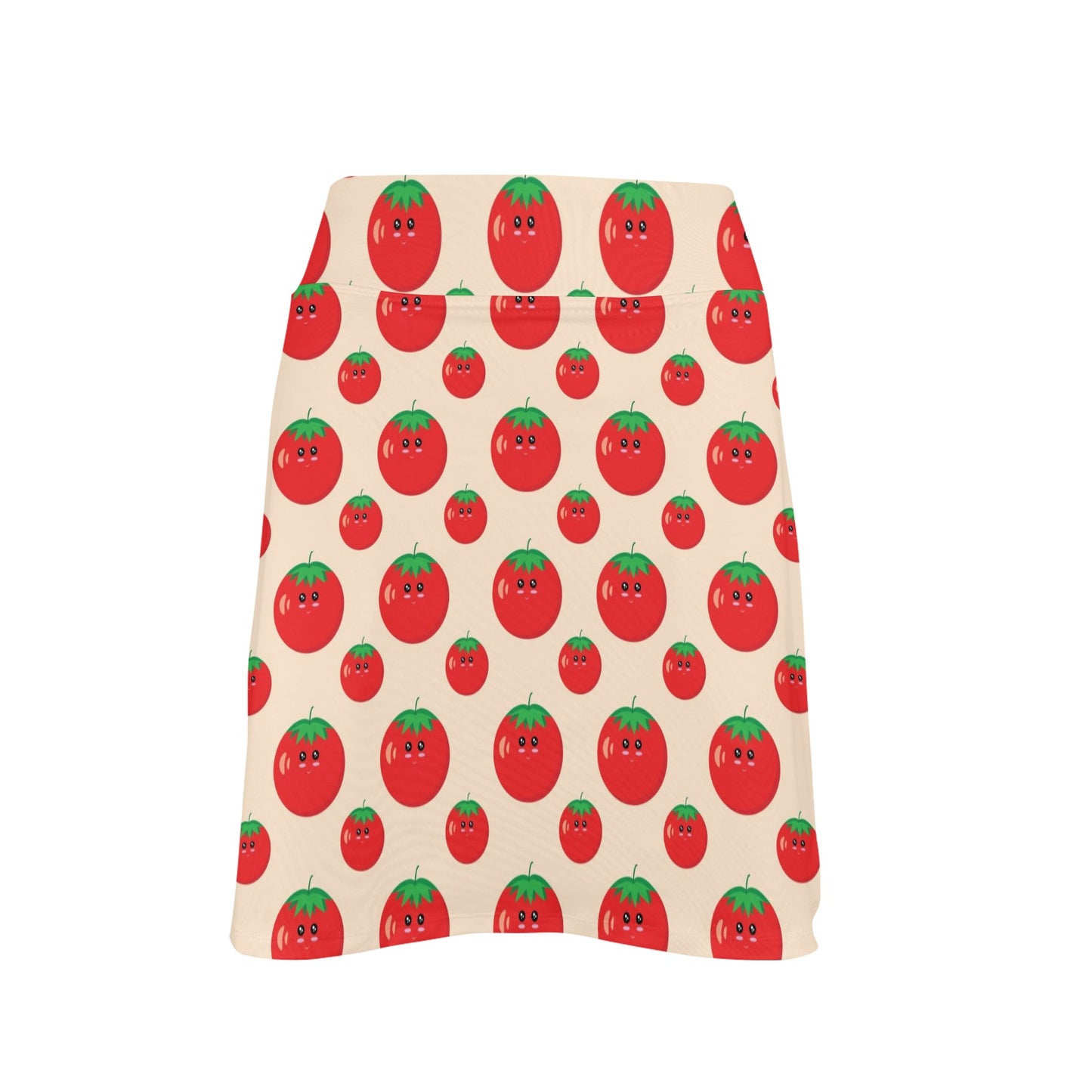 Tomato Print Design LKS308 17" Golf & Pickleball Skort with Pockets