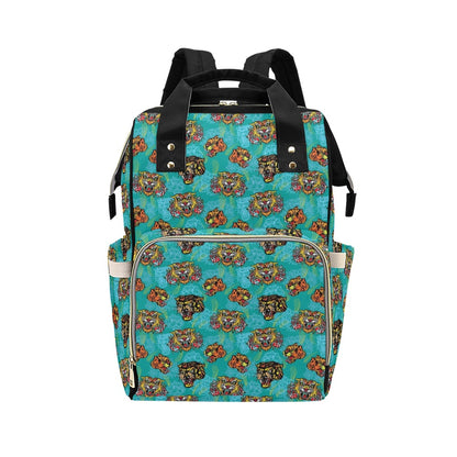 Tattoo Tiger Head Print Design LKS304 Diaper Bag Backpack