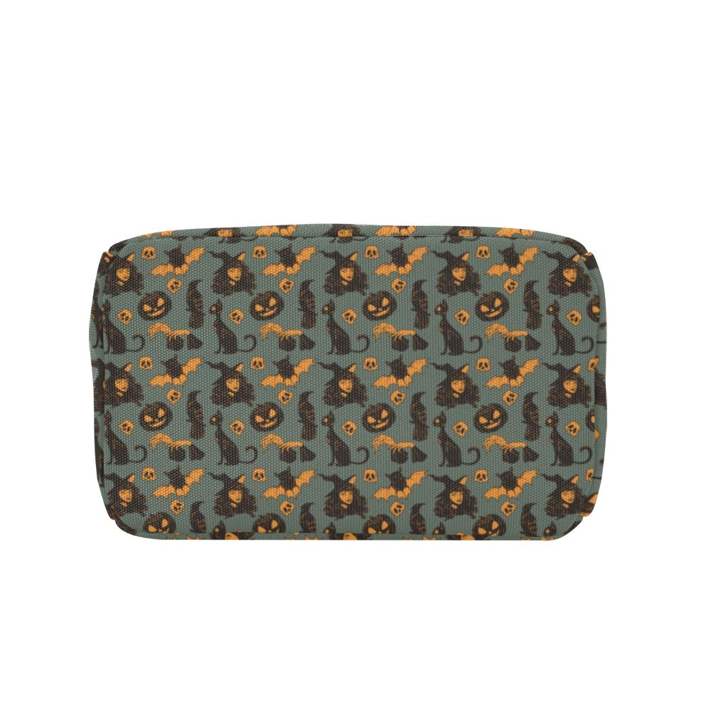Witch Bat Halloween Print Design LKS305 Insulated Lunch Bag