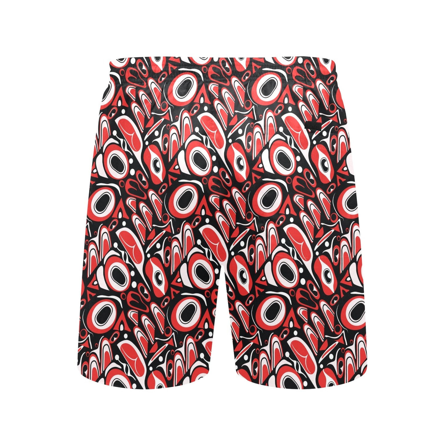 Totem Pole Texture Design Men's Swim Trunks Beach Shorts