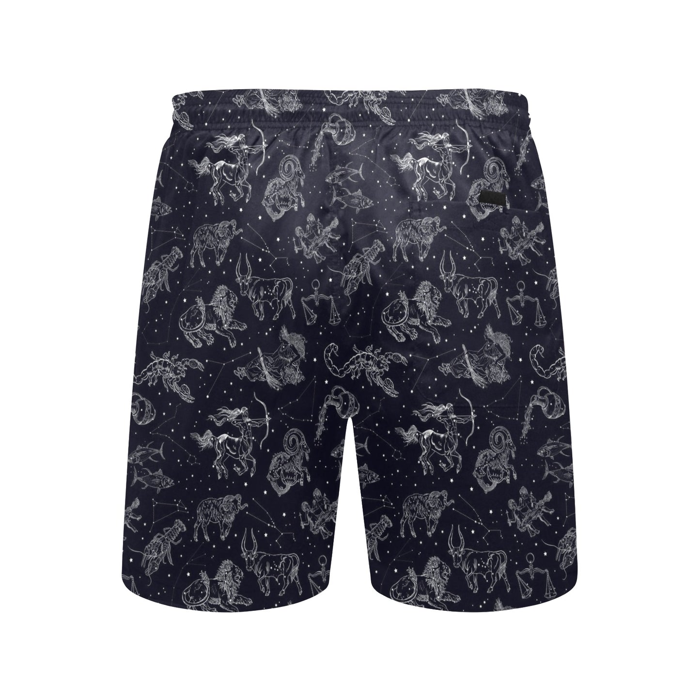 Zodiac Print Design LKS304 Men's Swim Trunks Beach Shorts