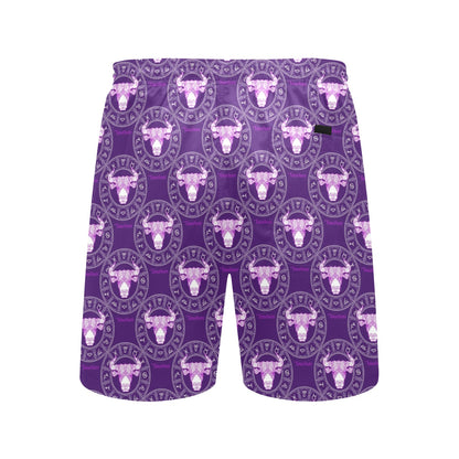 Taurus Print Design LKS303 Men's Swim Trunks Beach Shorts