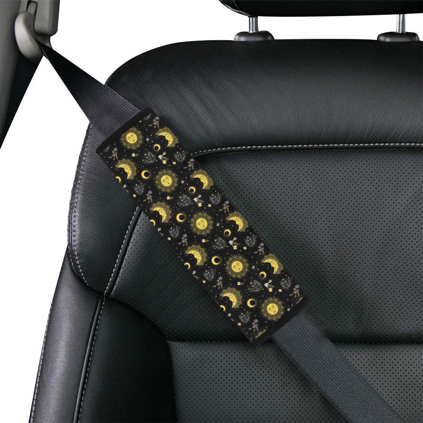 Sun Moon Print Design LKS301 Car Seat Belt Cover