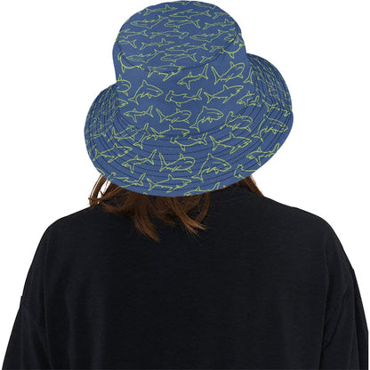 Shark Print Design LKS301 Unisex Bucket Hat
