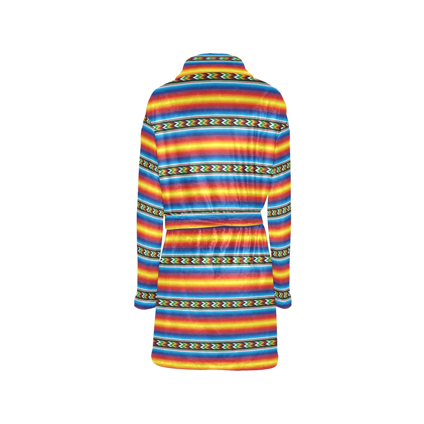 Mexican Blanket ZigZag Print Pattern Women's Fleece Robe