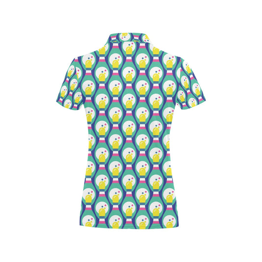 Bowling Pattern Print Design 04 Women's Polo Shirt