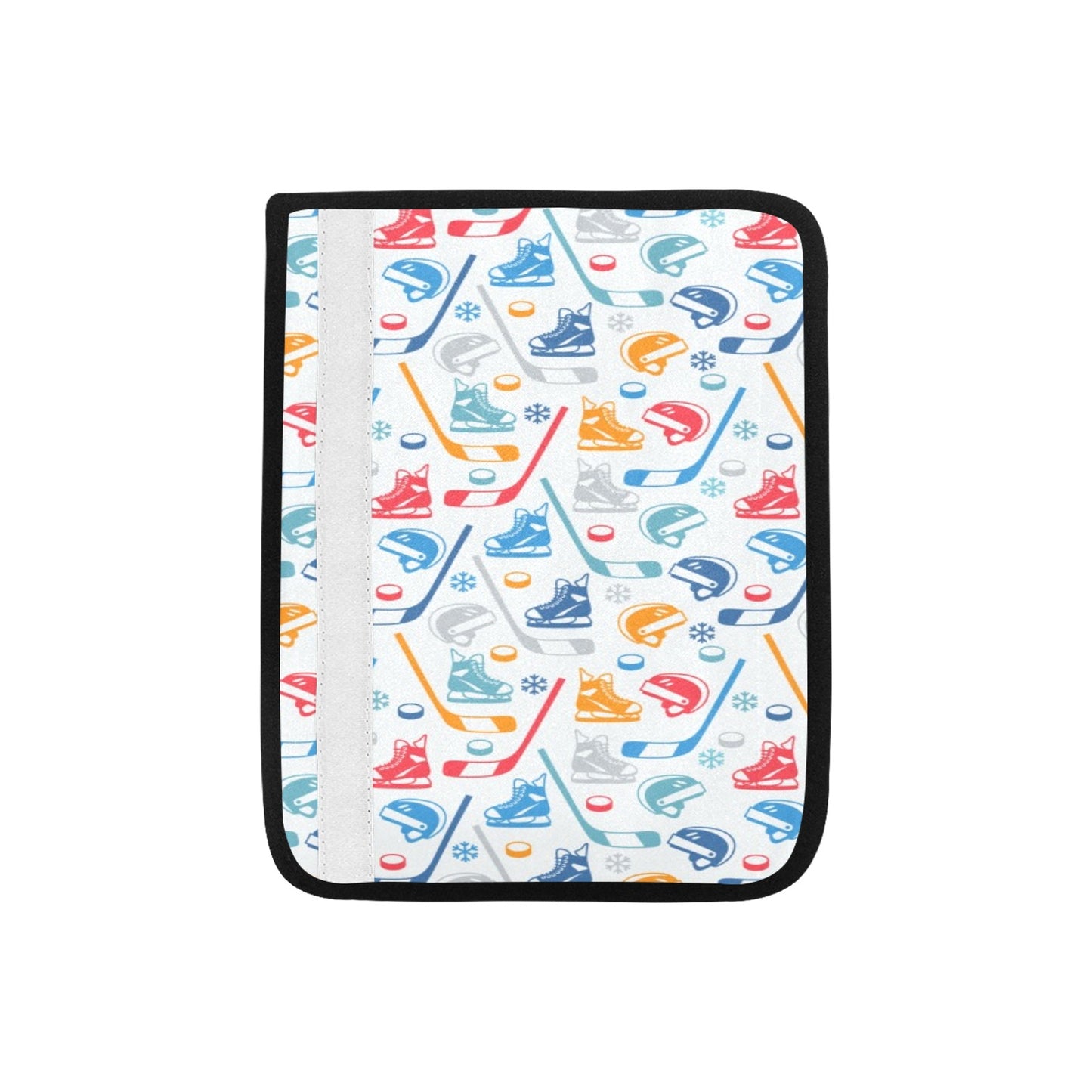 Hockey Equipment Print Design LKS301 Car Seat Belt Cover