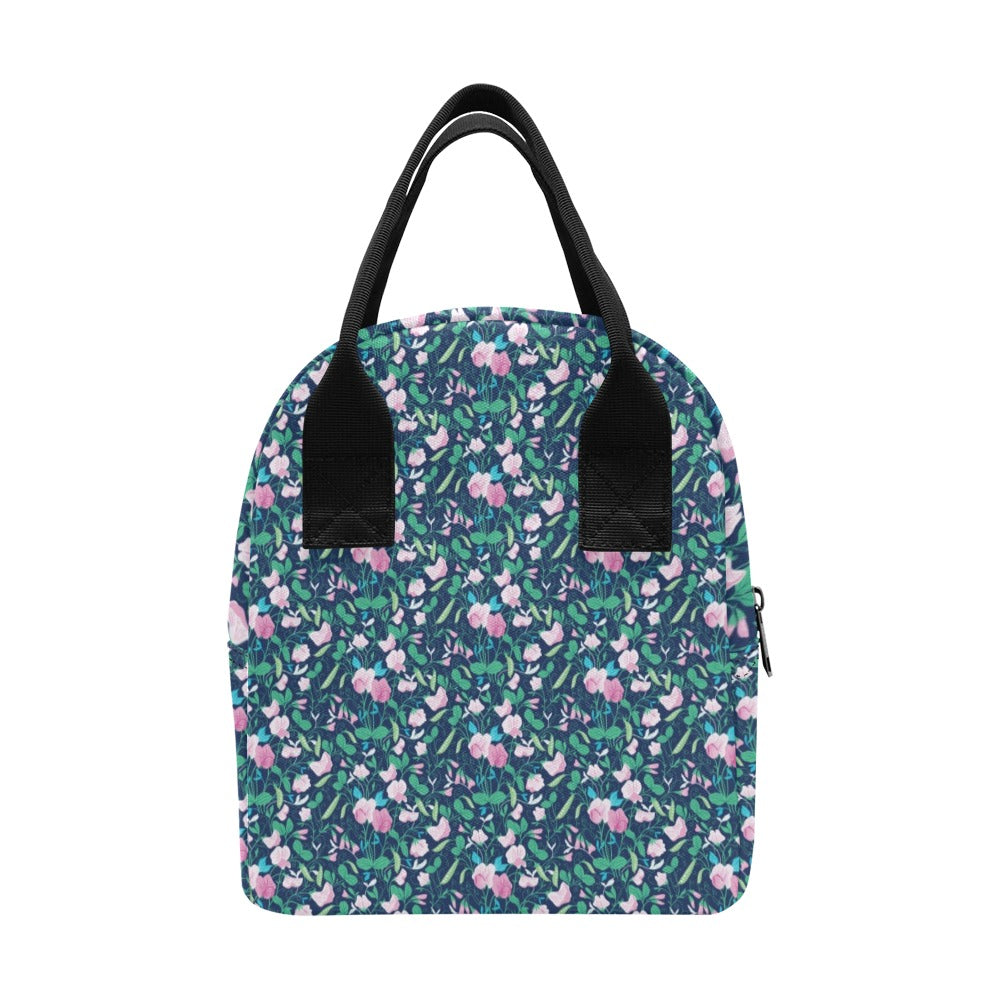 Sweet Pea Print Design LKS303 Insulated Lunch Bag