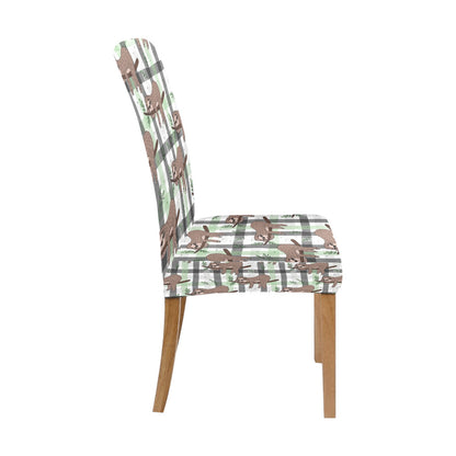 Sloth Print Design LKS301 Dining Chair Slipcover