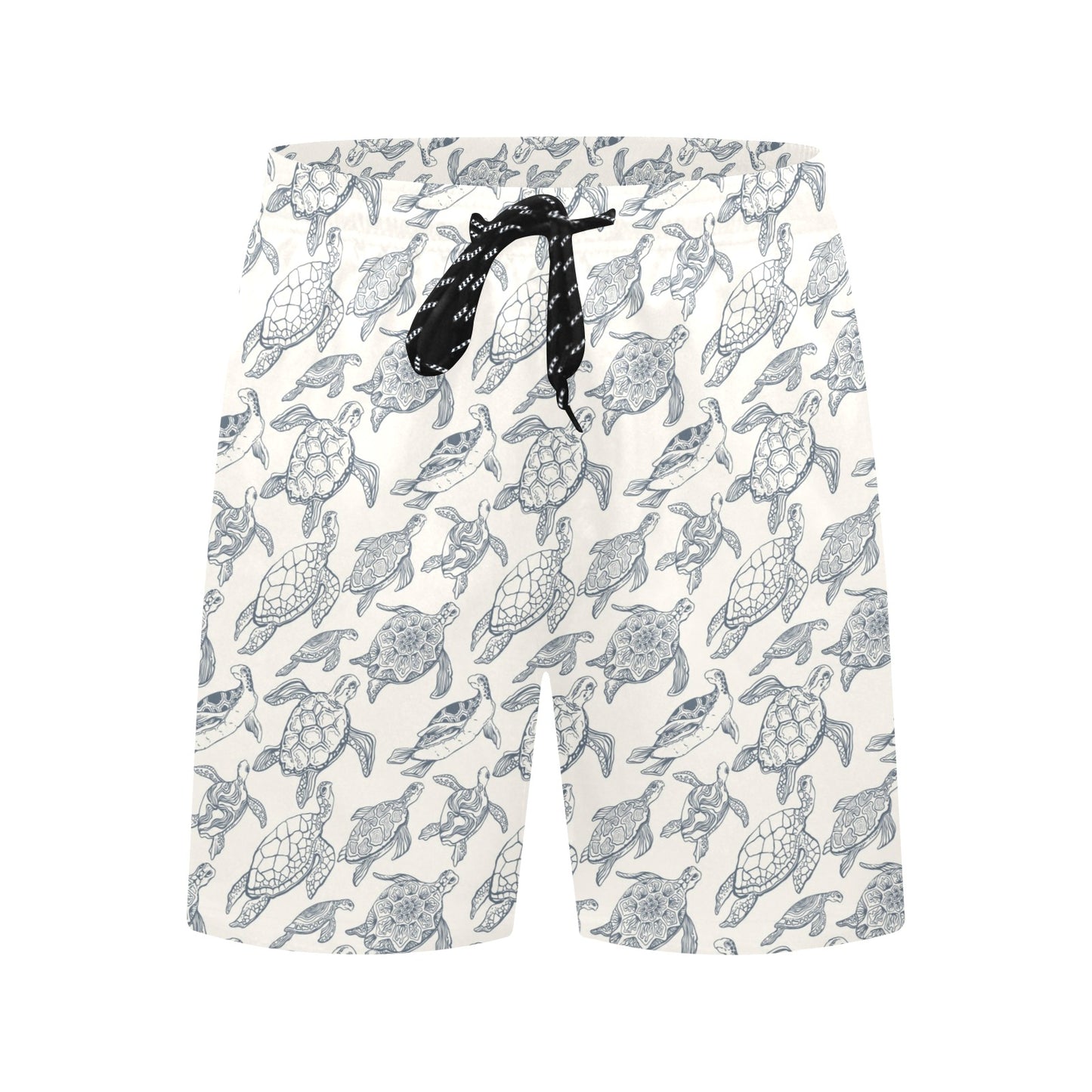 Sea Turtle Print Design LKS304 Men's Swim Trunks Beach Shorts