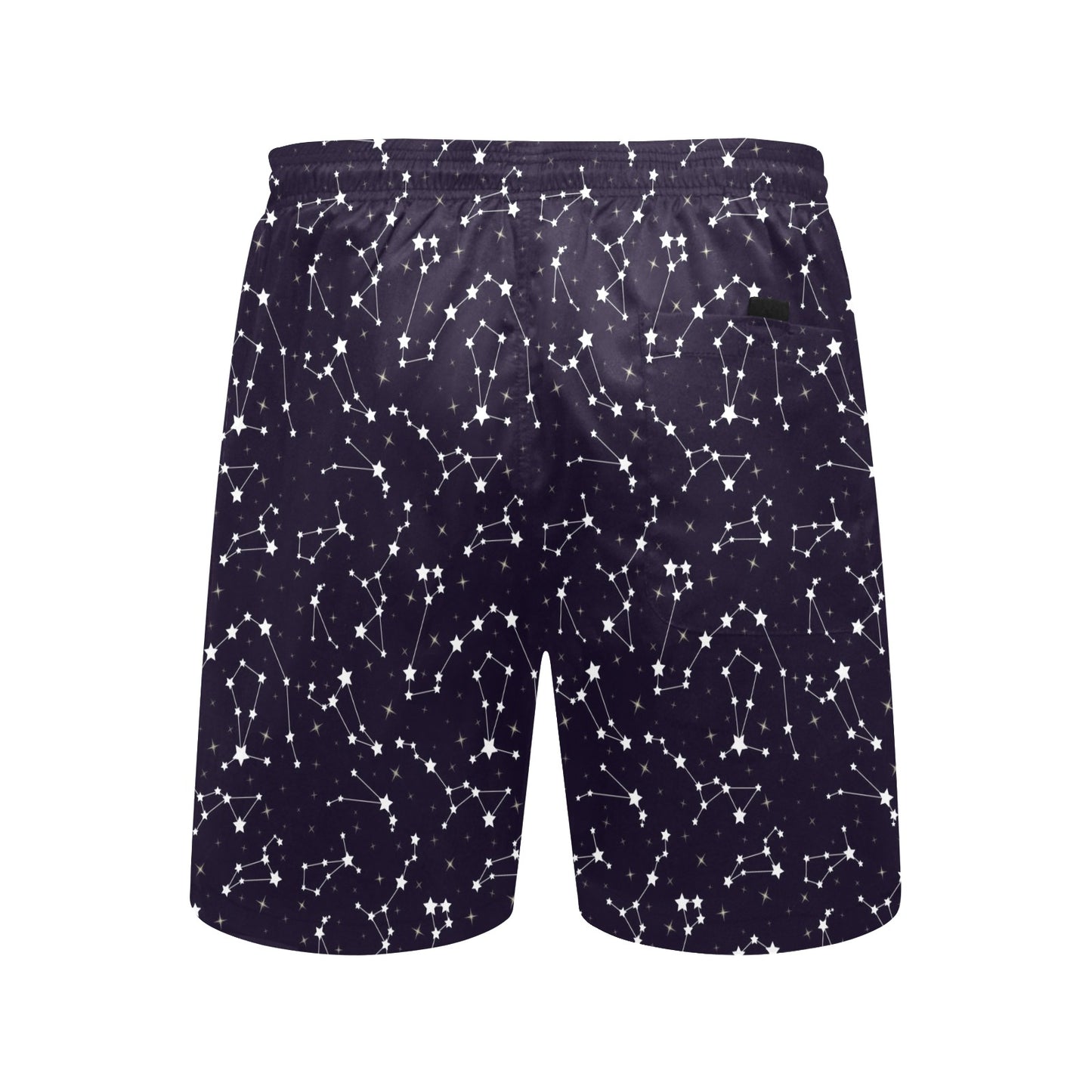 Zodiac Star Pattern Design Print Men's Swim Trunks Beach Shorts