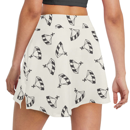 Skydiver Print Design LKS301 17" Golf & Pickleball Skort with Pockets