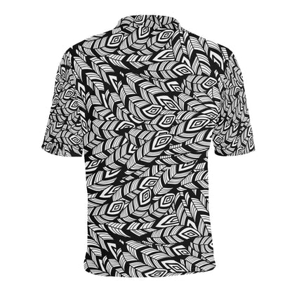 Tribal Pattern Print Design LKS302 Men Polo Shirt