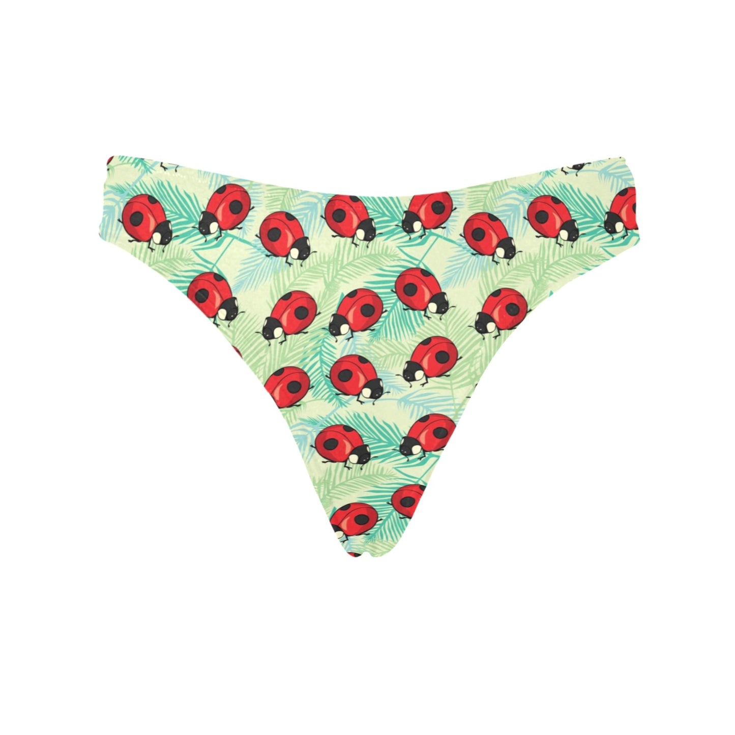 Ladybug Cute Print Pattern Women's Thongs