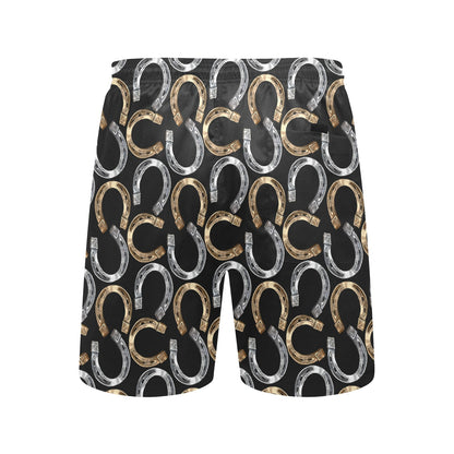 Horseshoe Print Design LKS305 Men's Swim Trunks Beach Shorts