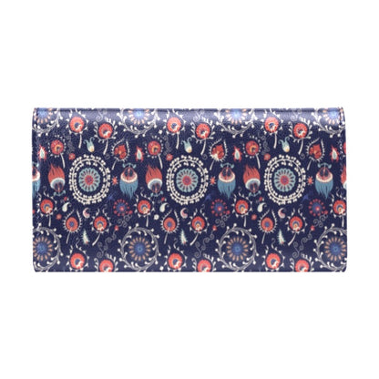 Suzani Print Design LKS305 Women's Trifold Wallet